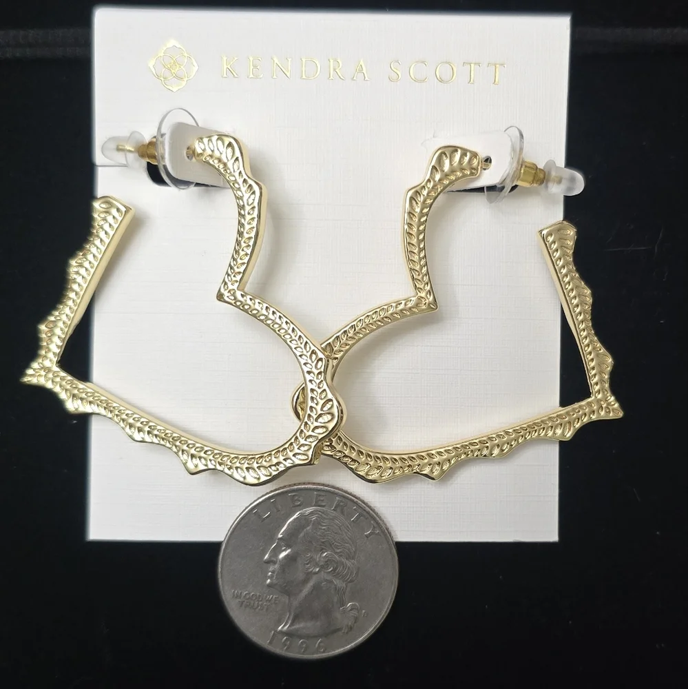 Kendra Scott Sophee Heart Hoop Earrings - Picture 4 of 5